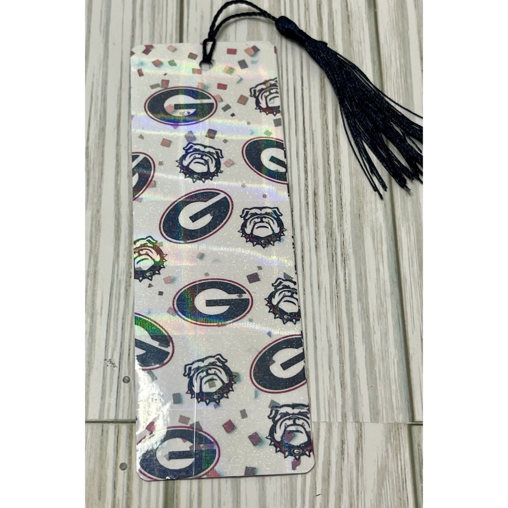 Cute Georgia Dawgs Bookmark - Handmade Laminated Bookmark, Book Reader Gift